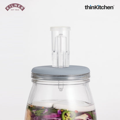 Kilner Fermentation Set 3 Litre | Premium Glass Fermenting Jar with Airlock & Ceramic Weights