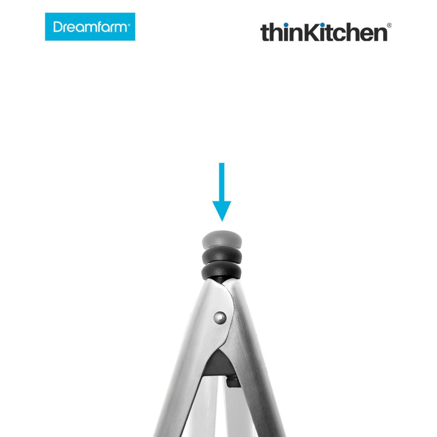 The Dreamfarm Power Prep Kit: Clongs Stainless-Steel Tongs with Silicone Heads x Ograte Two-sided Speed Grater x Sharple Self-Sharpening Vegetable Peeler - 5