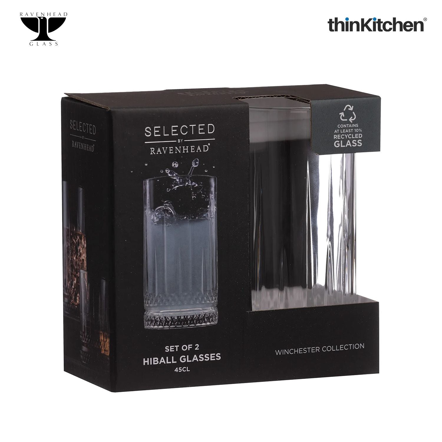 Ravenhead Winchester Set of 2 Hiball Glasses 45cl - 3