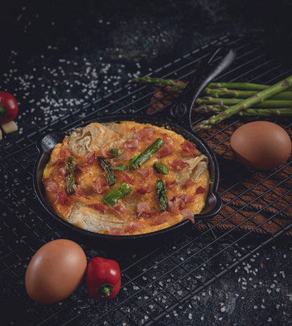 Victoria 6.5 Inch Mini Cast Iron Skillet. Small Frying Pan,Seasoned with 100% Kosher Certified Non-GMO Flaxseed Oil (SKL-206)