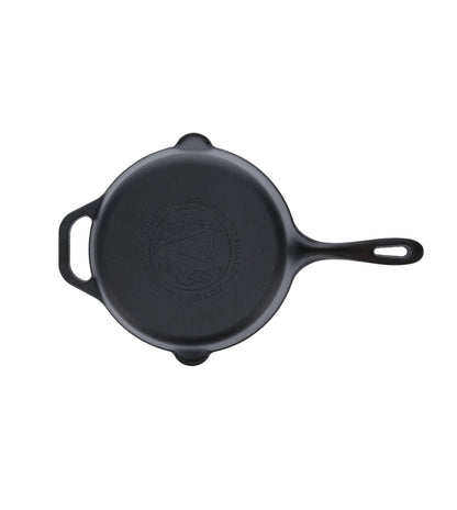 Victoria 10-Inch Cast Iron Skillet, Pre-Seasoned Cast-Iron Frying Pan with Long Handle, Made in Colombia