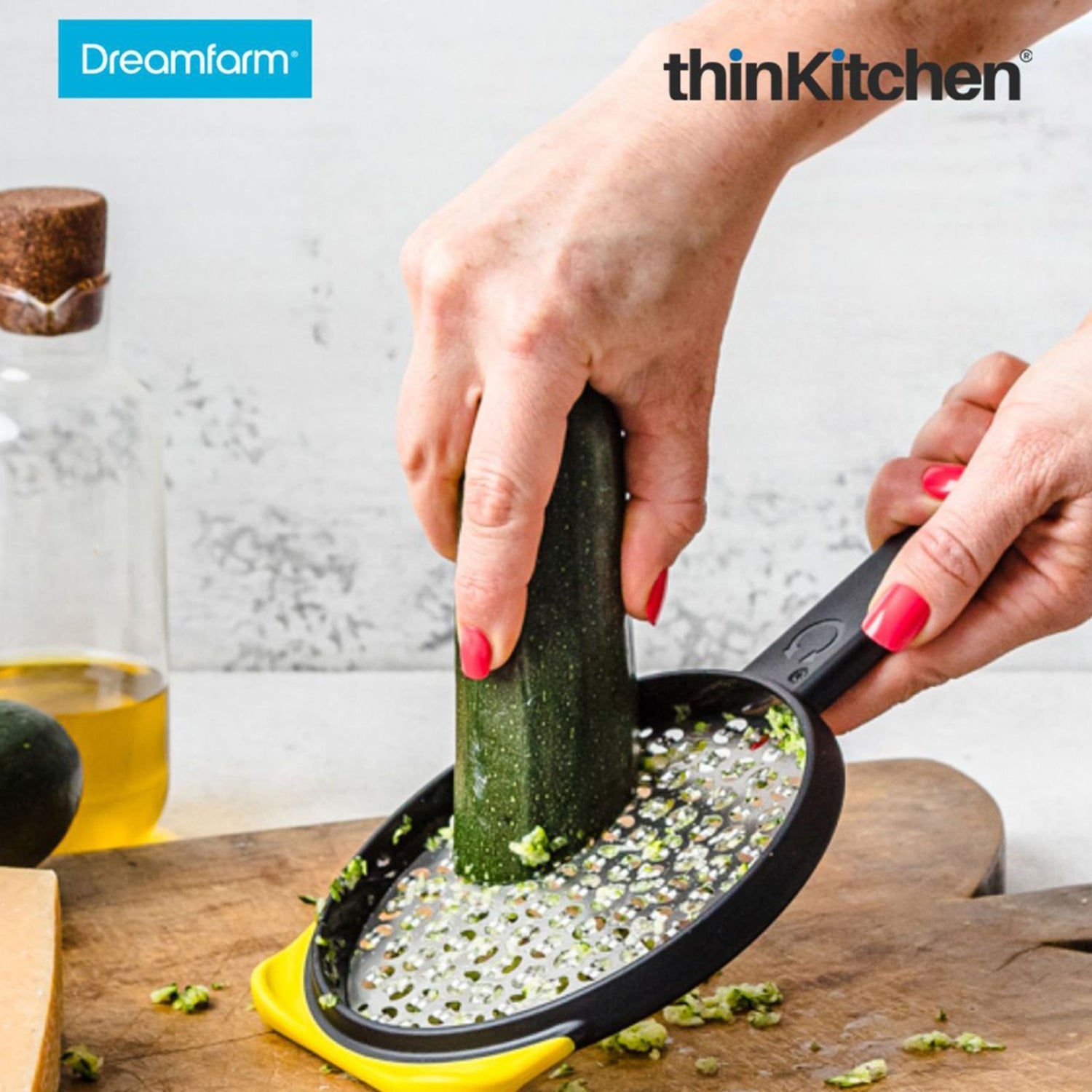 The Dreamfarm Power Prep Kit: Clongs Stainless-Steel Tongs with Silicone Heads x Ograte Two-sided Speed Grater x Sharple Self-Sharpening Vegetable Peeler - 11