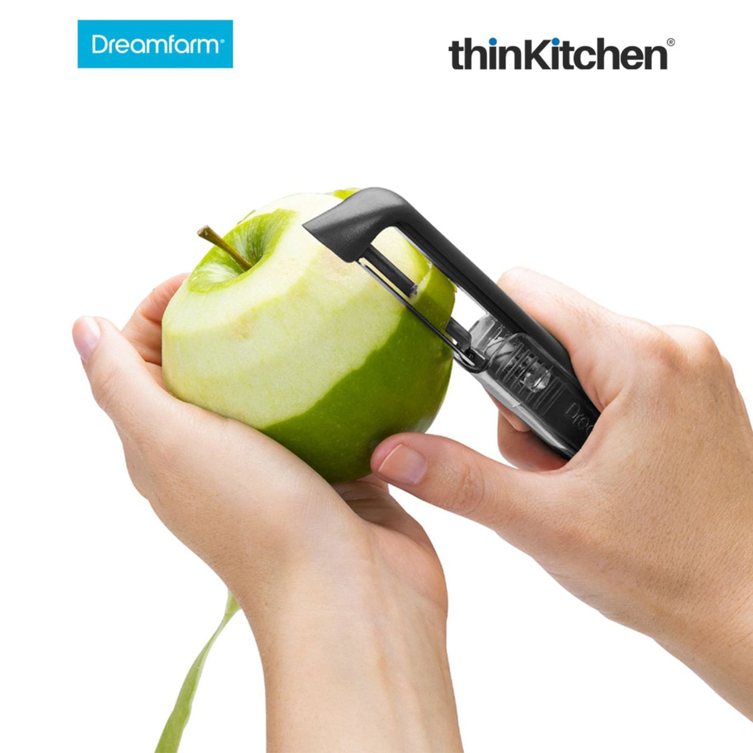 The Dreamfarm Power Prep Kit: Clongs Stainless-Steel Tongs with Silicone Heads x Ograte Two-sided Speed Grater x Sharple Self-Sharpening Vegetable Peeler - 19