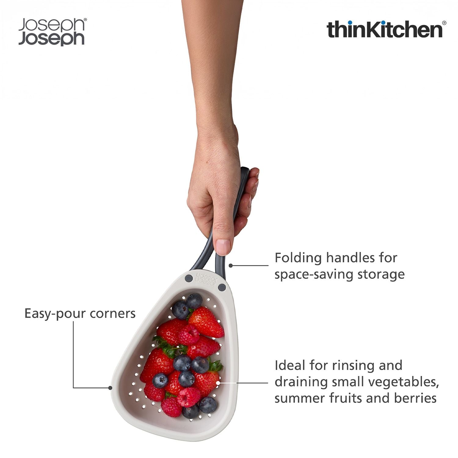 Joseph Joseph Droplet Mini Small Folding Colander - 5