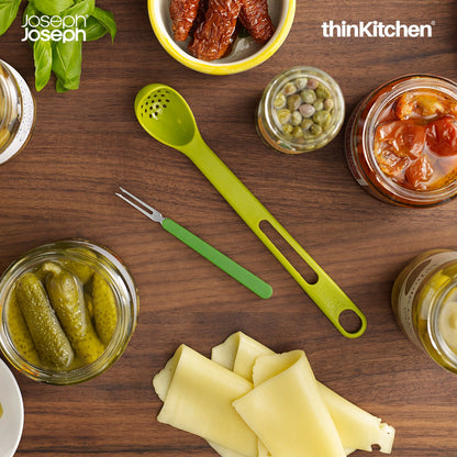 Joseph Joseph Scoop Pick 2 Piece Antipasti Set Green