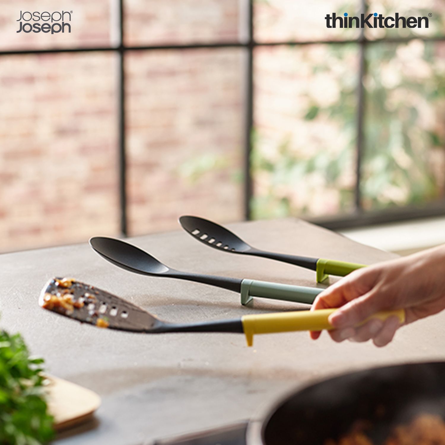 Joseph Joseph Duo 3-piece Utensil Set with integrated tool rests - 2