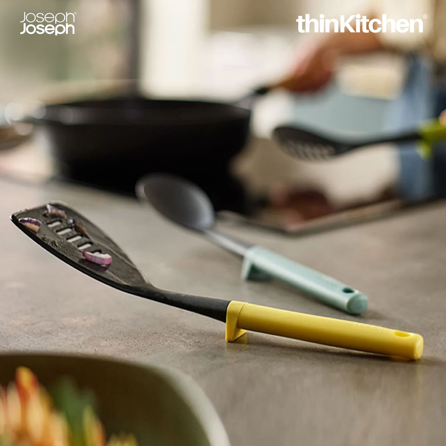 Joseph Joseph Duo Slotted Turner (Light Yellow) - 1