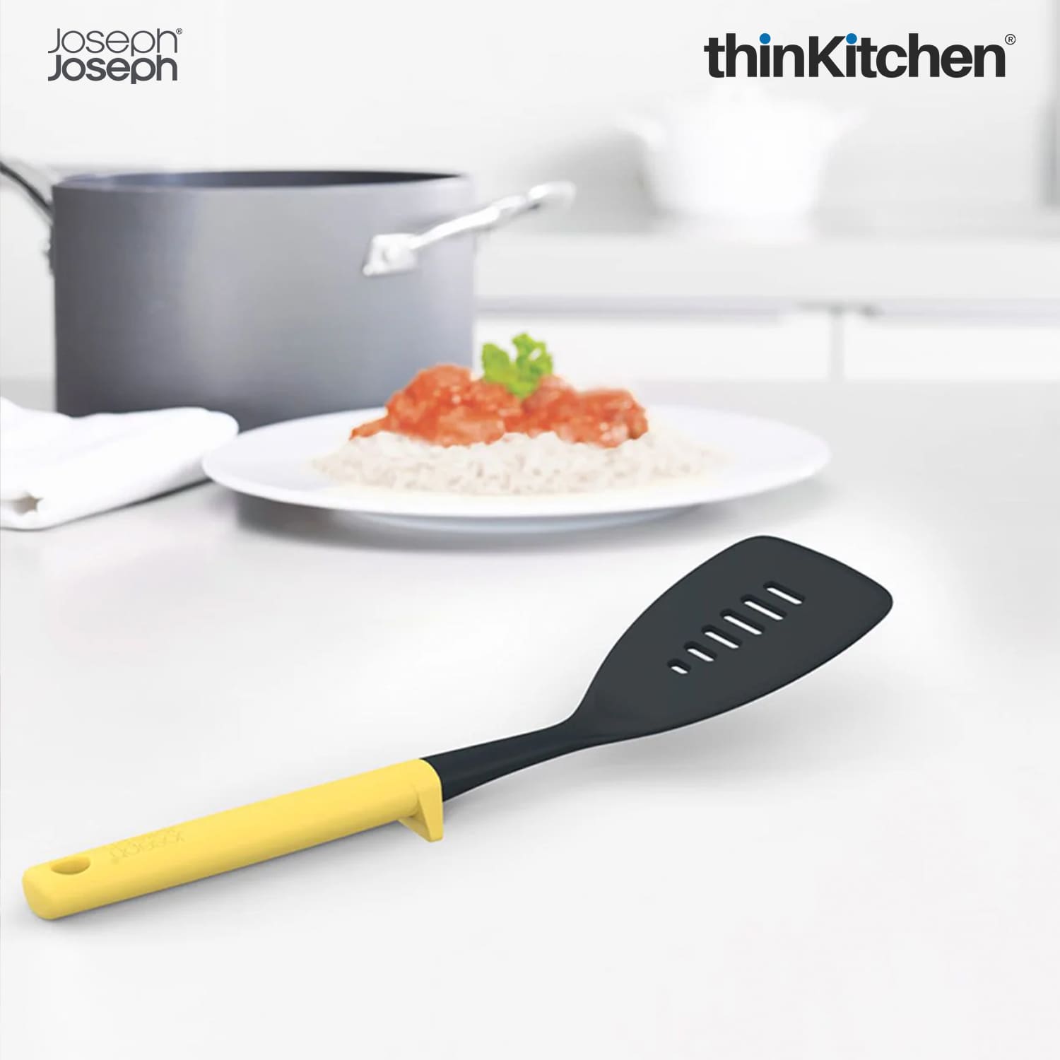 Joseph Joseph Duo Slotted Turner (Light Yellow) - 2