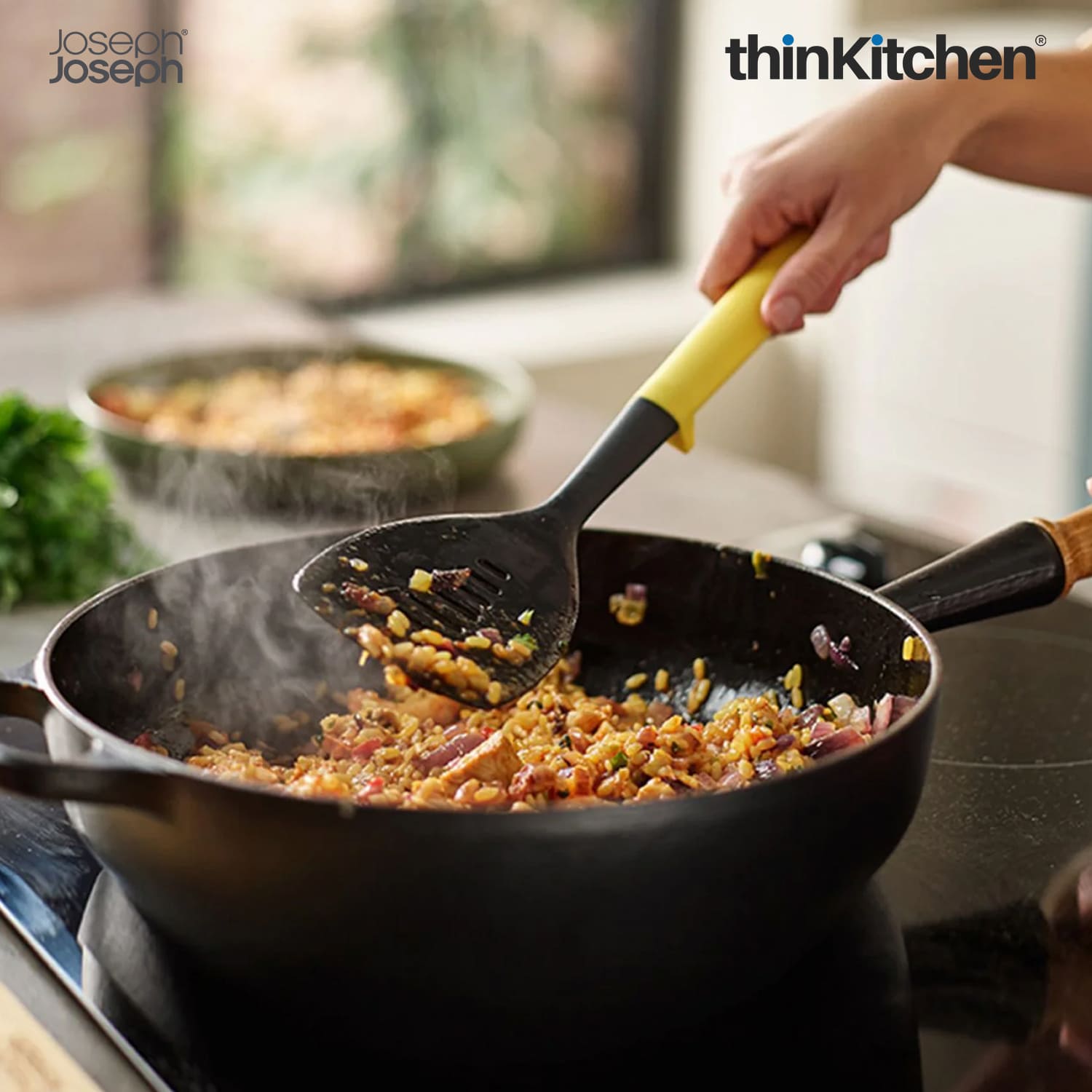 Joseph Joseph Duo Slotted Turner (Light Yellow) - 4