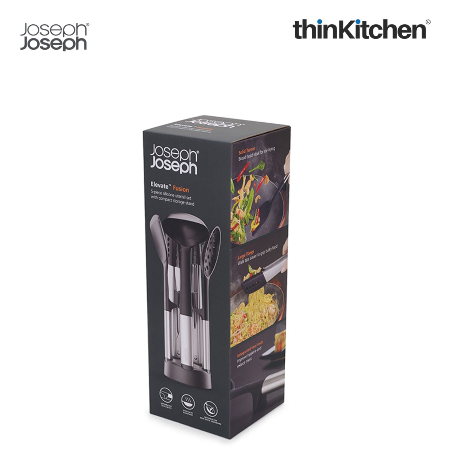 Joseph joseph Elevate Fusion 5pc Silicone Set w/stand - 7