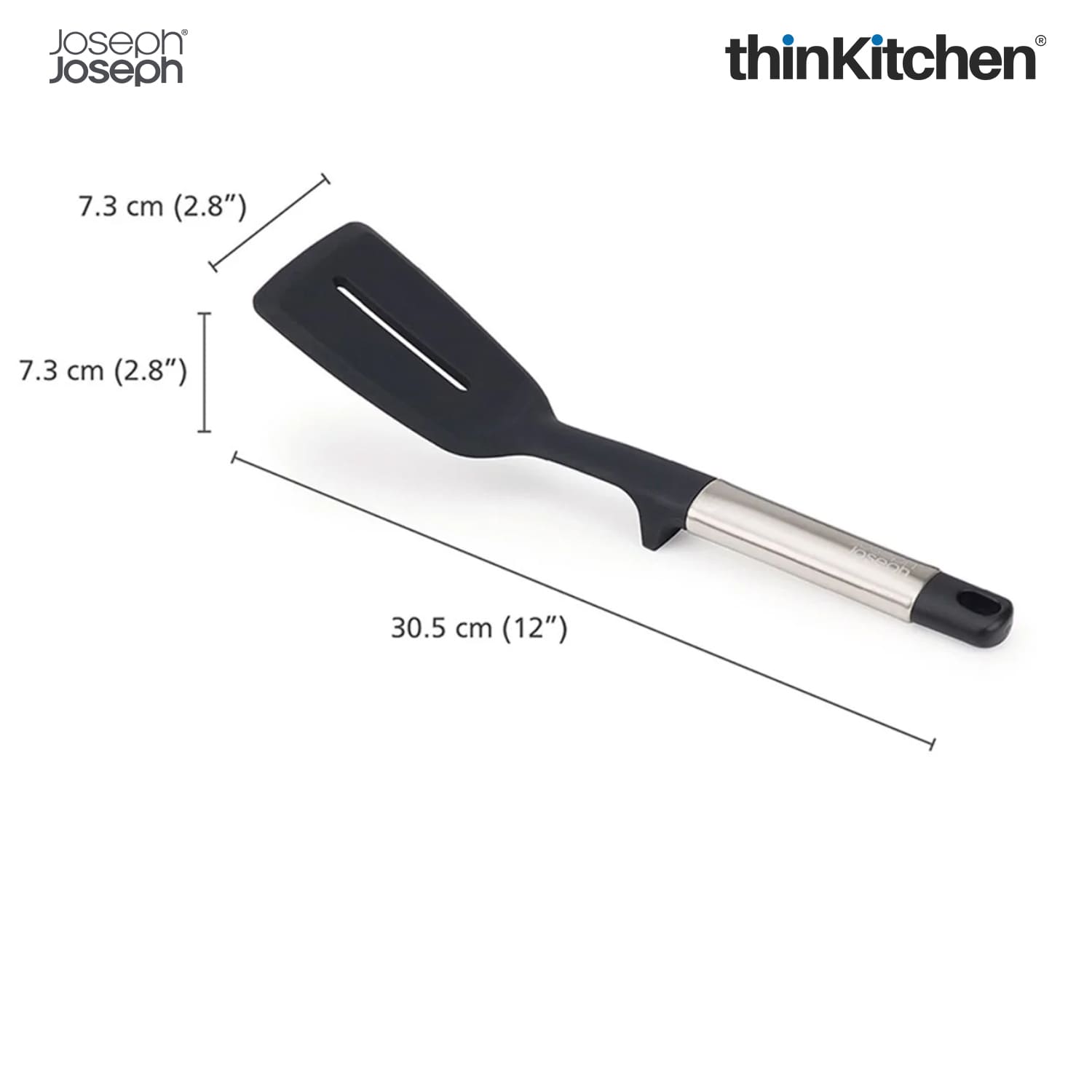 Joseph Joseph Elevate™ Silicone Slotted turner with stainless steel handle - 4