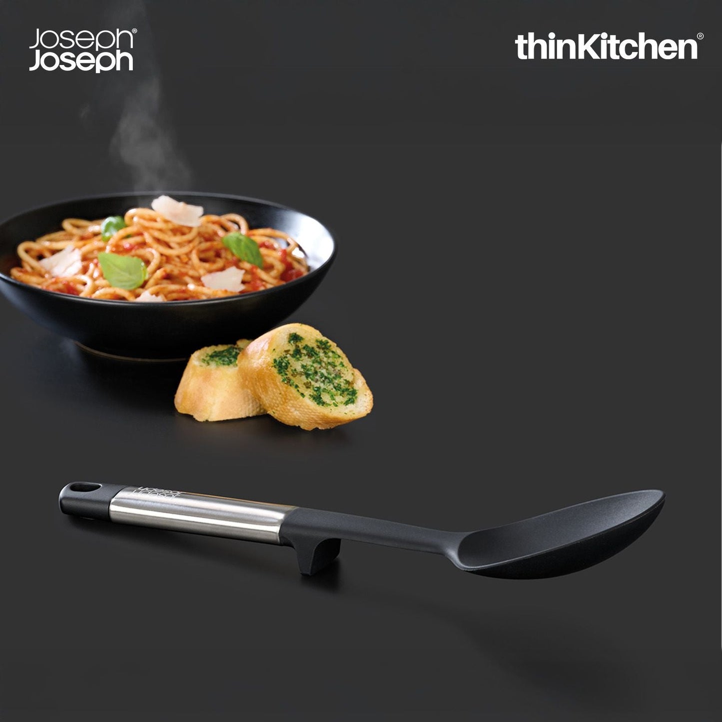 Joseph Joseph Elevate Silicone Solid Spoon (Steel)