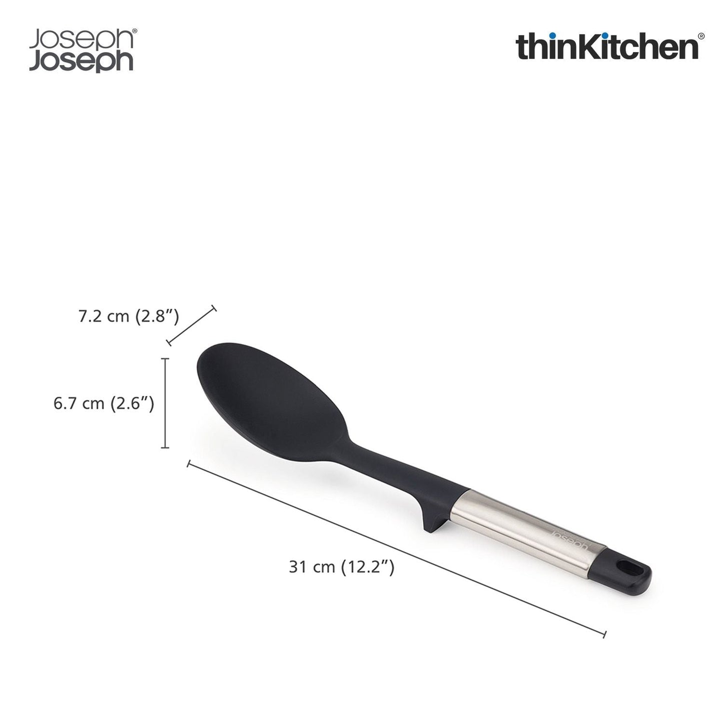 Joseph Joseph Elevate Silicone Solid Spoon (Steel)