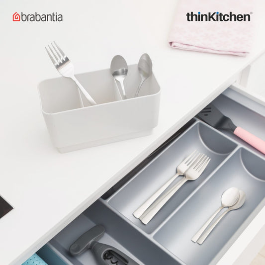 Brabantia Dish Washing Organising Compact Dish Drying Rack Light Grey