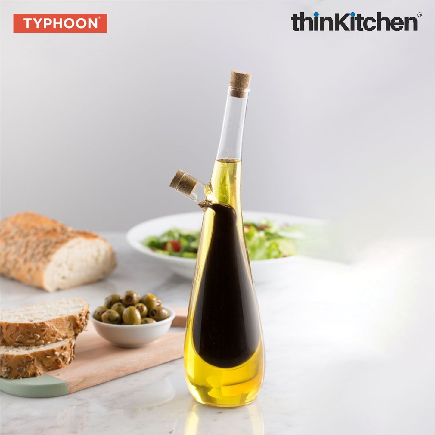 Typhoon World Foods Tear Drop Glass Duo Drizzler