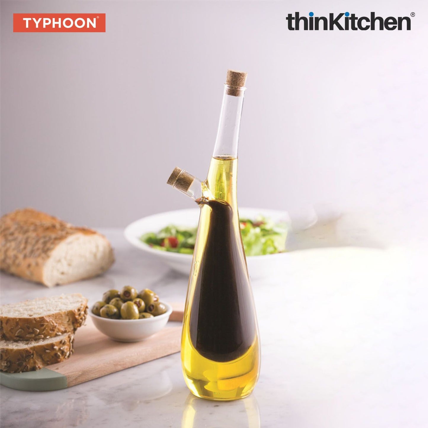 Typhoon World Foods Tear Drop Glass Duo Drizzler