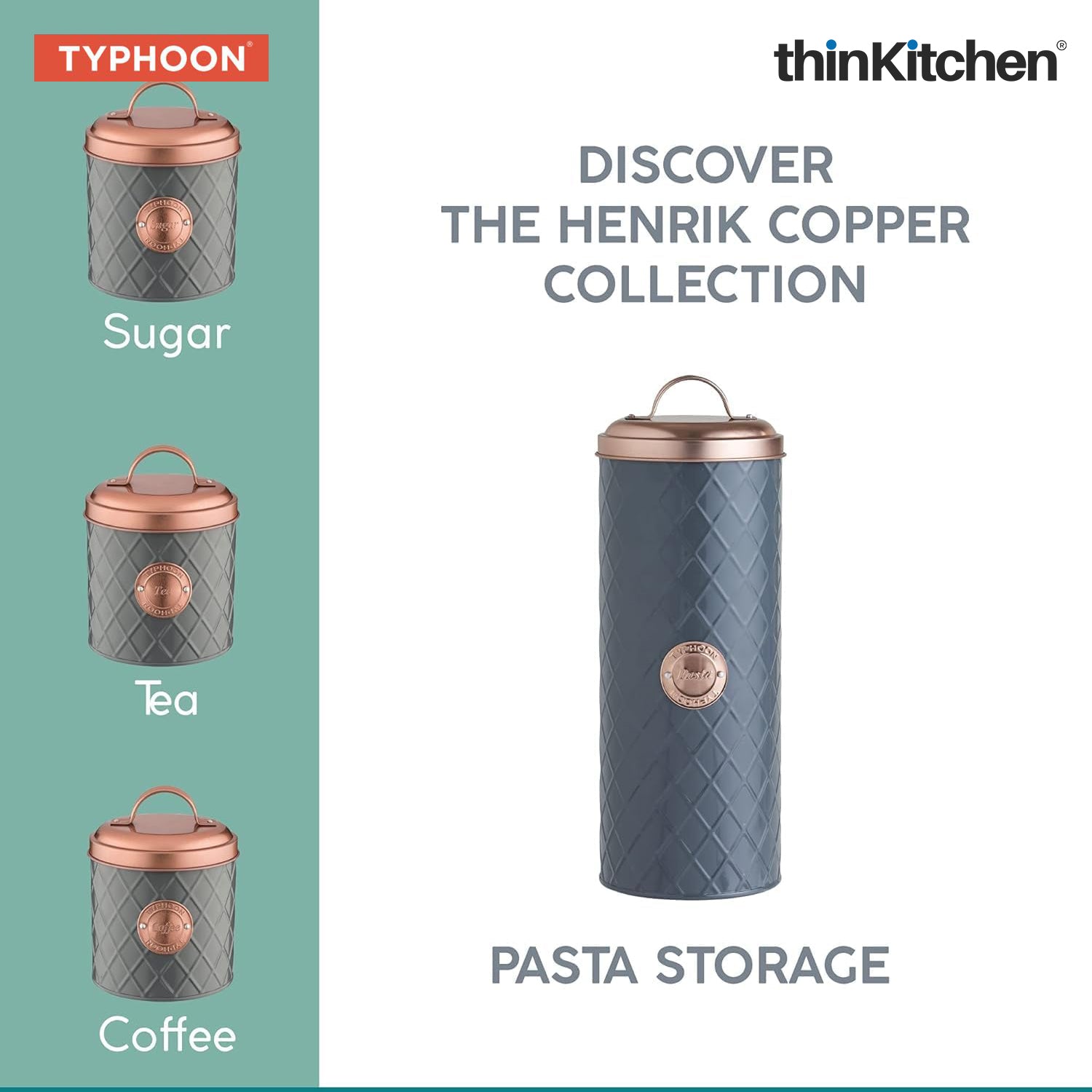 Typhoon Henrik Copper Pasta Storage - 4