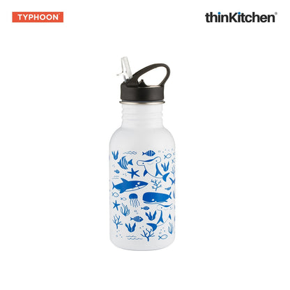 Typhoon x Brabantia combo set: Pure Color Change Sealife Bottle x Make & Take Large Lunch Box