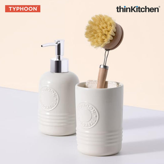 Typhoon Living Cream Soap Dispenser & Tumbler Set
