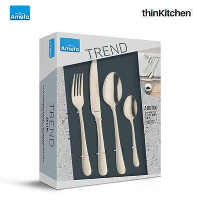 Amefa Austin 24-pcs Cutlery Set (Champagne PVD)