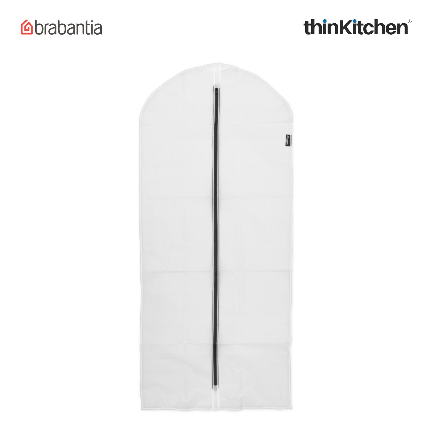 Brabantia Protective Large Clothes Cover Set of 2 – Premium Dustproof & Moth-Resistant Garment Bags for Long Coats & Dresses | 60 x 135 cm Transparent Zipper Covers - 5