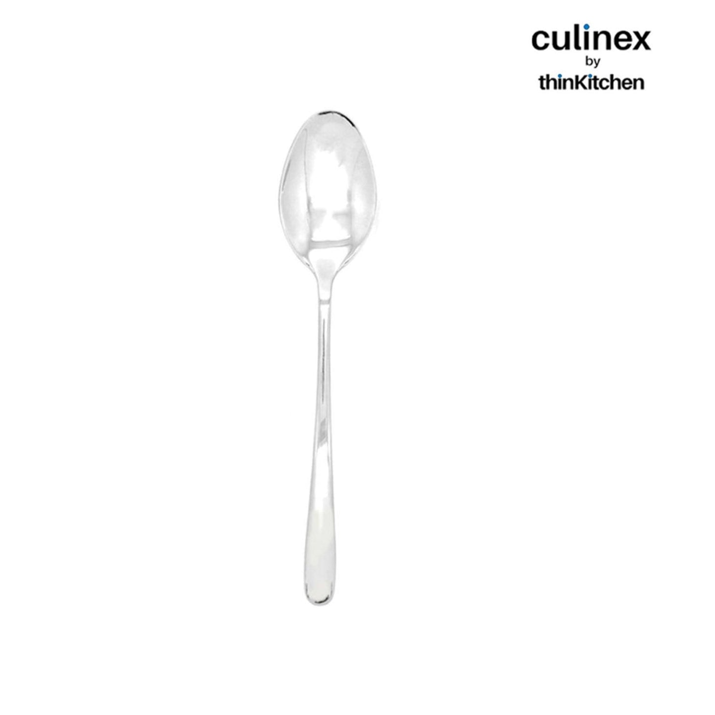 Culinex by thinKitchen | Dora 18/8 Stainless Steel All Purpose Spoon, Mirror Finish, Set of 6
