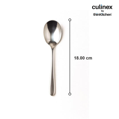 Culinex by thinKitchen|Dora 18/8 Stainless Steel Small Soup Spoon Set of 6