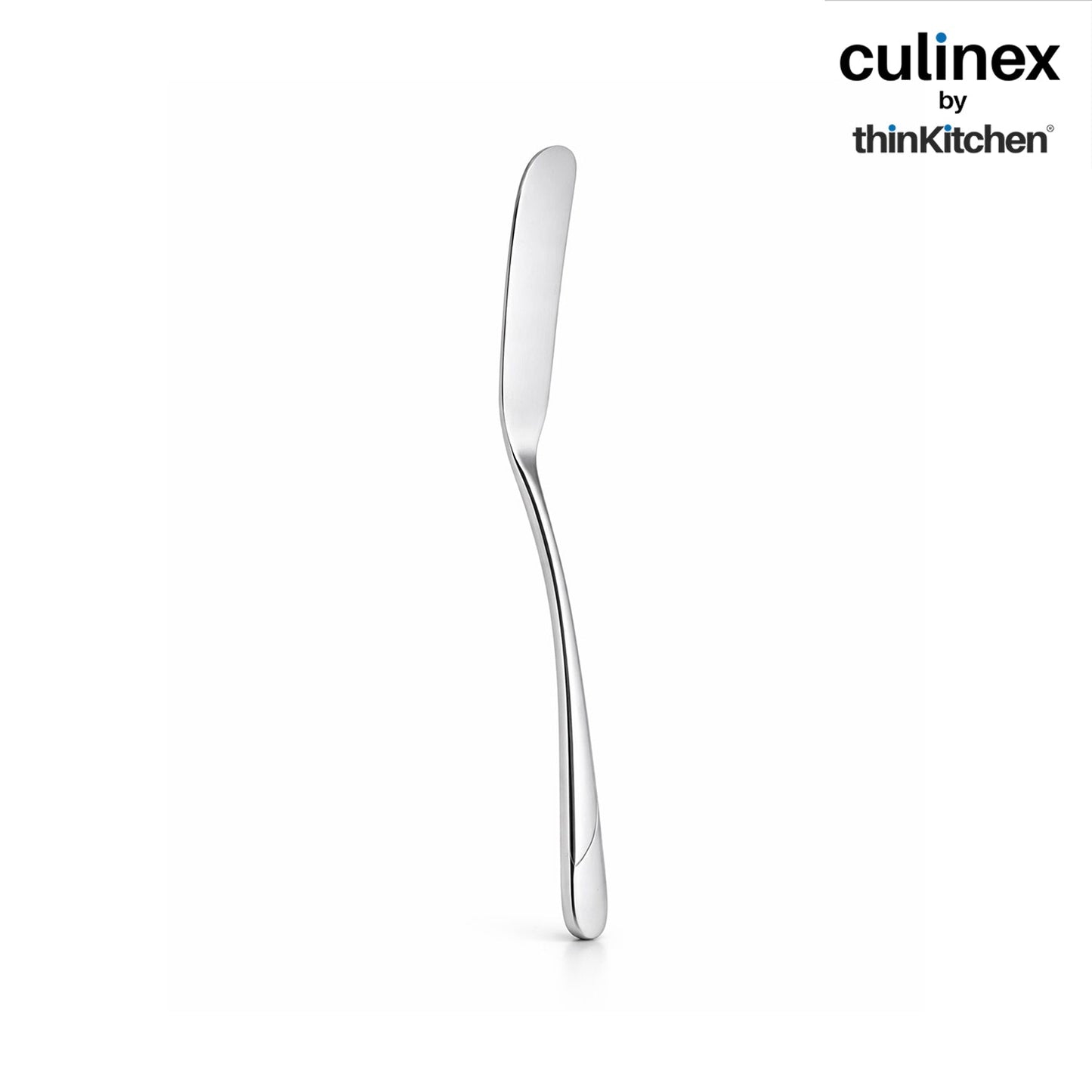 Culinex 18/8 Premium Stainless Steel 2.5" Butter Knife Set of 4 for Kitchen, Butter Jam Spreader | Silver Rustproof Flatware Tableware By thinKitchen