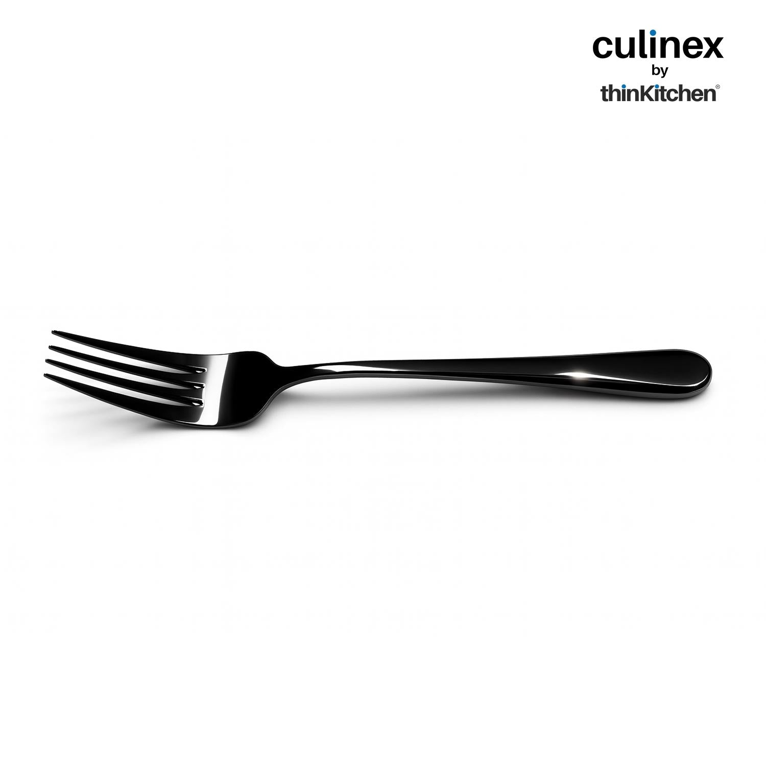 Culinex by thinKitchen|Dora 18/8 Stainless Steel - Black PVD Dinner Fork Set of 6 - 3