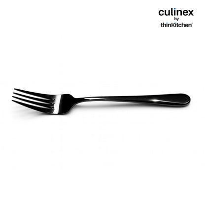 Culinex by thinKitchen|Dora 18/8 Stainless Steel - Black PVD Dinner Fork Set of 6