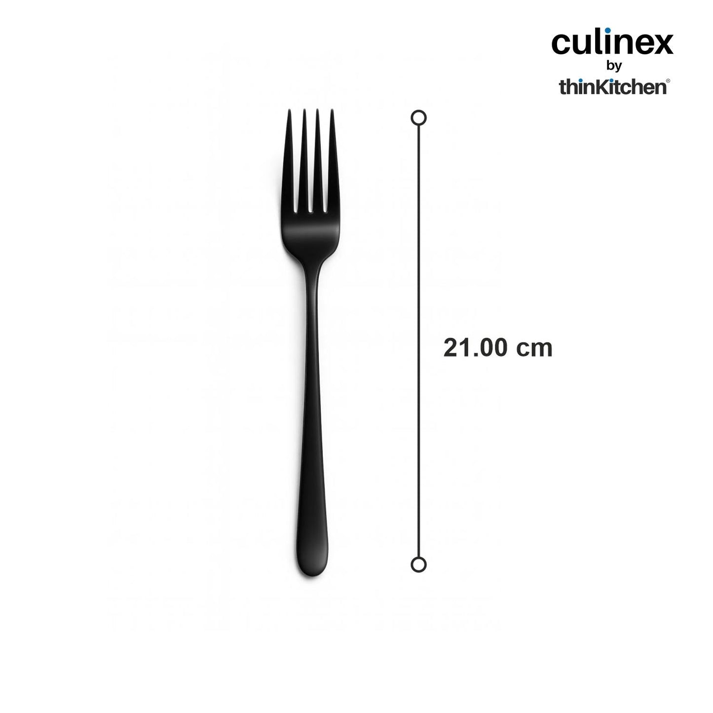 Culinex by thinKitchen|Dora 18/8 Stainless Steel - Black PVD Dinner Fork Set of 6