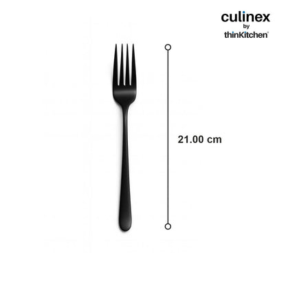 Culinex by thinKitchen|Dora 18/8 Stainless Steel - Black PVD Dinner Fork Set of 6