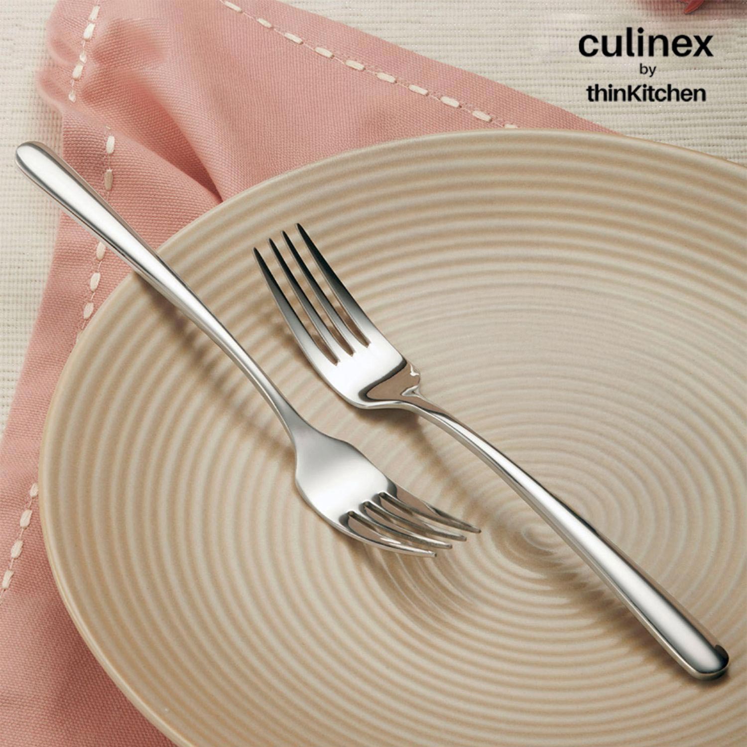 Culinex by thinKitchen|Dora 18/8 Stainless Steel Table Fork Set of 2 - 1