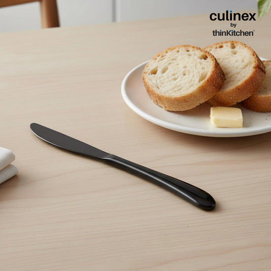 Culinex by thinKitchen|Dora 13/0 Stainless Steel - Black PVD Dinner Knife Set of 2