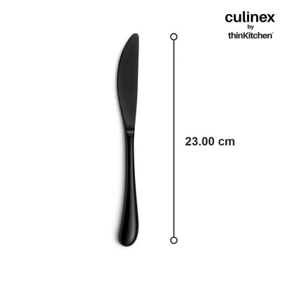 Culinex by thinKitchen|Dora 13/0 Stainless Steel - Black PVD Dinner Knife Set of 2