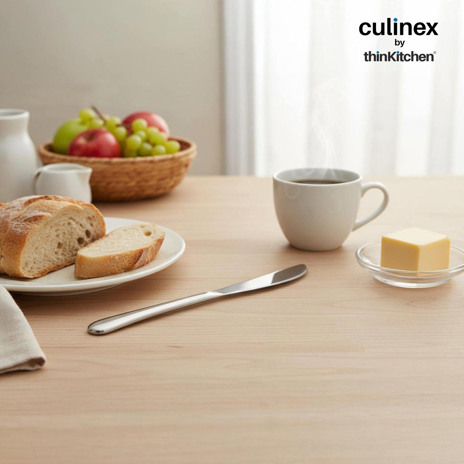 Culinex by thinKitchen|Dora 18/8 Stainless Steel Dinner Knife Set of 2 - 2