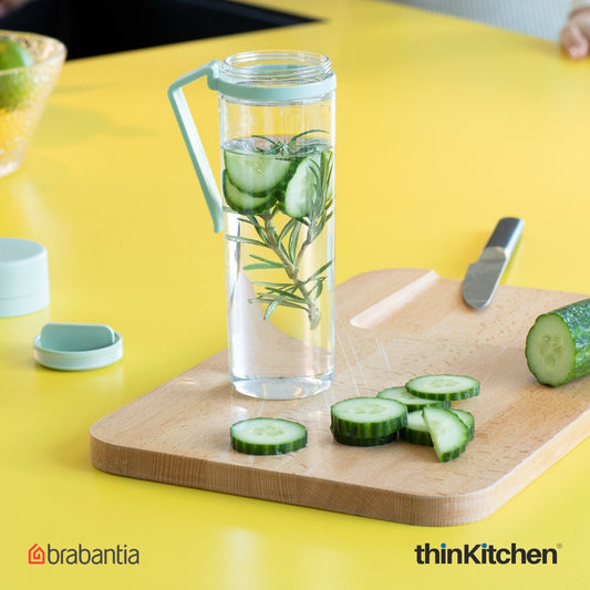 Brabantia Make Take Water Bottle With Strainer 500 Ml Jade Green