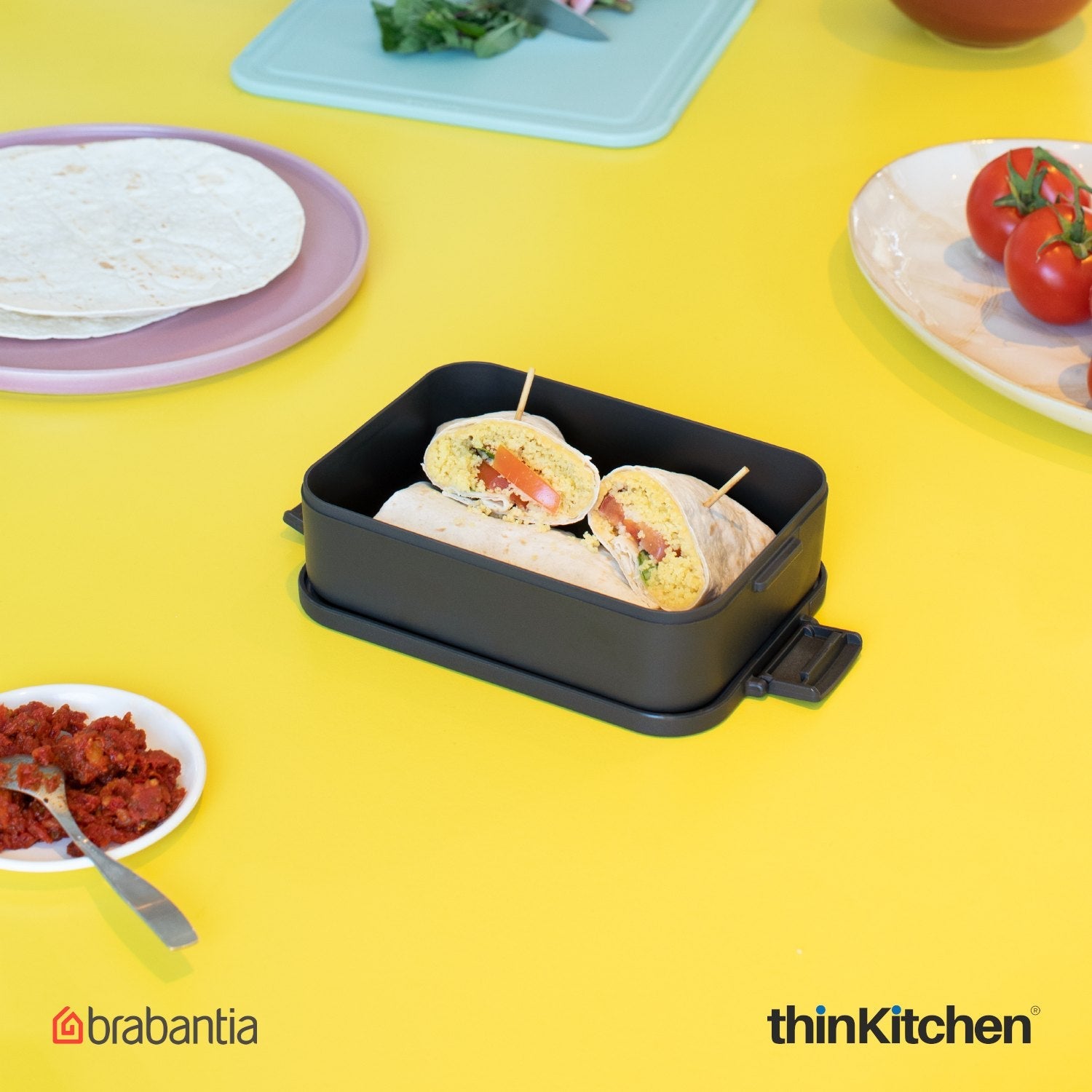 Brabantia Make Take Medium Lunch Box Dark Grey - 1