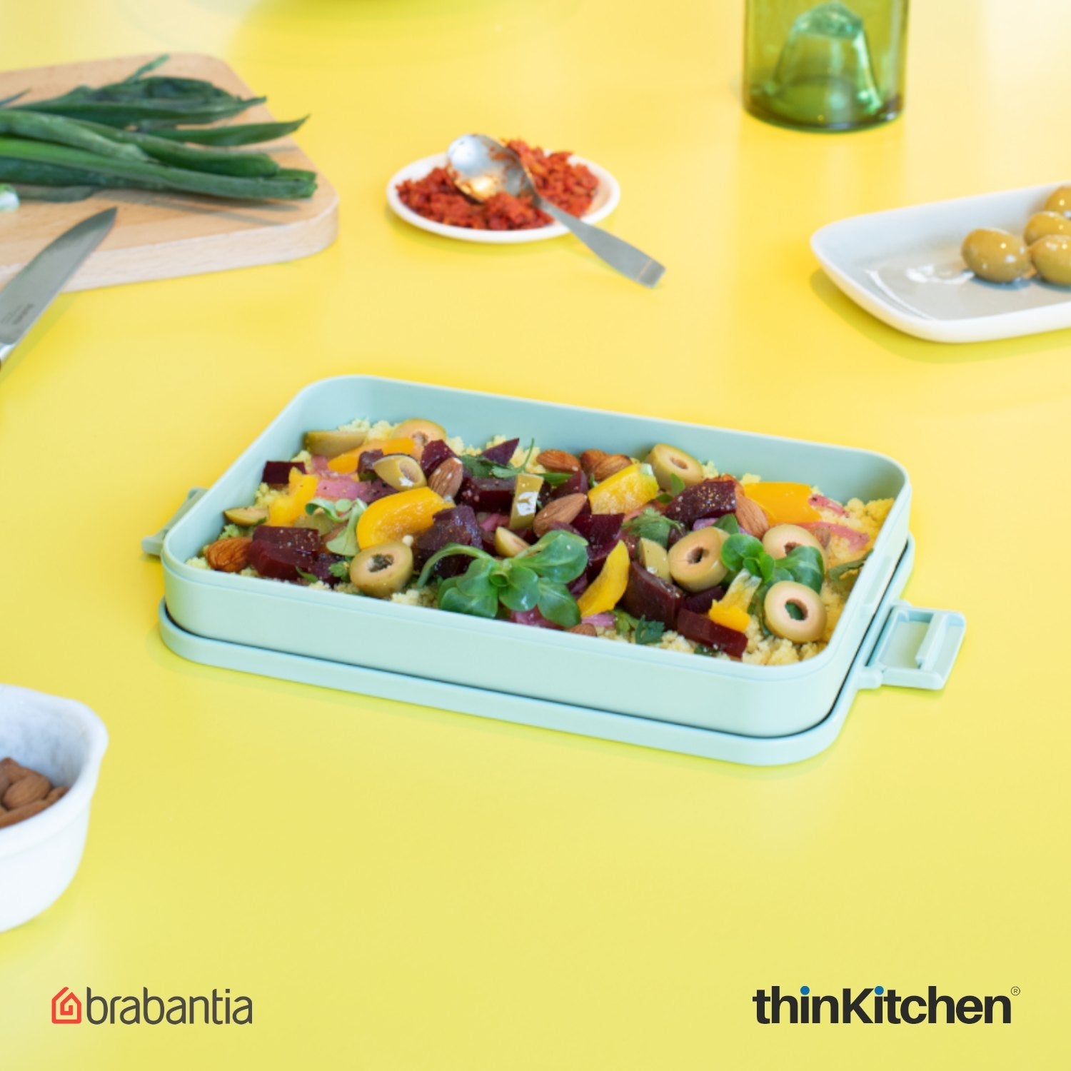 Brabantia Make Take Flat Lunch Box Jade Green - 1