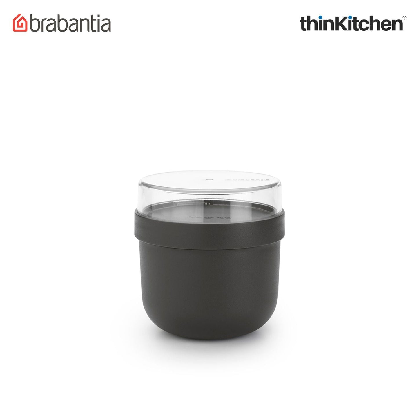 Brabantia Dark Grey Make & Take Breakfast Bowl, 0.5L