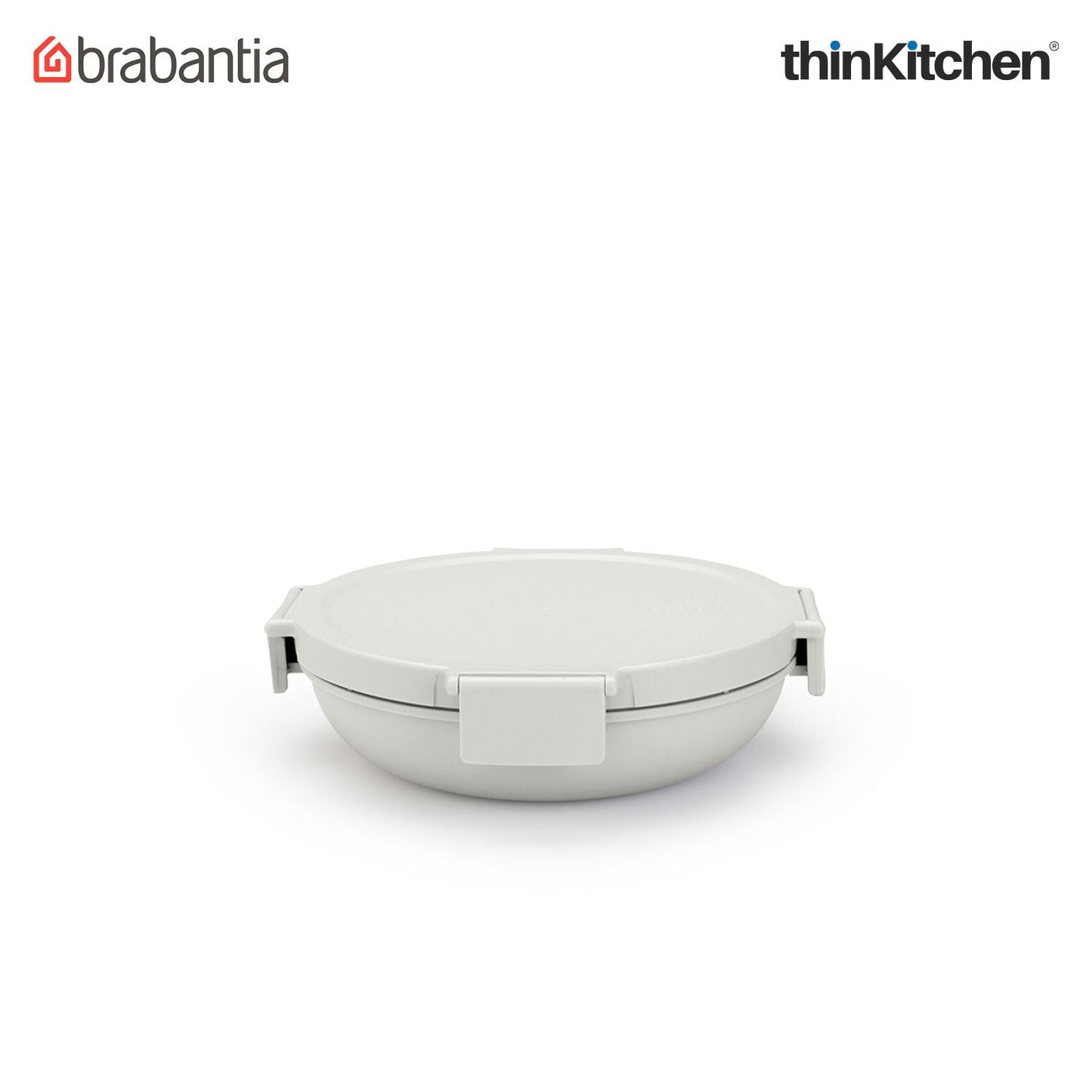 Brabantia Light Grey Make & Take Lunch Bowl, 1L, Plastic