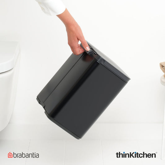 Brabantia, Bo Waste Bins, Dustbin, Bo Waste Bin, 7 Litre, Matt Black
