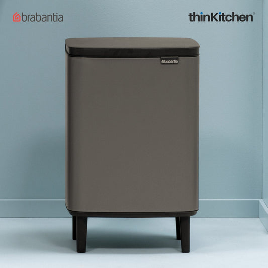 Brabantia, Bo Waste Bins, Dustbin, Bo Waste Bin Hi, 12 Litre, Platinum