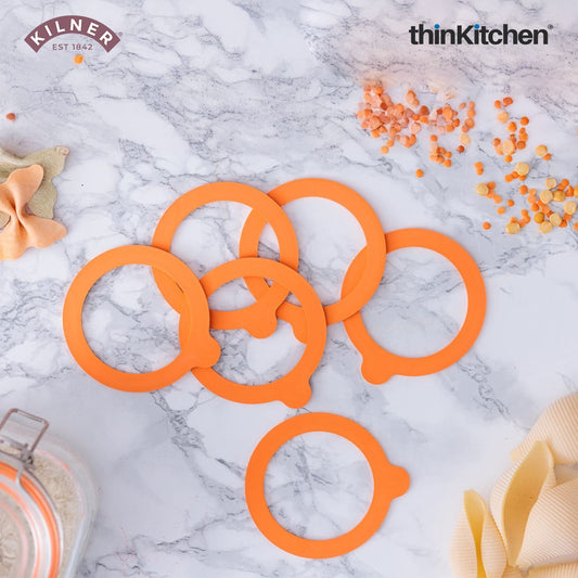 Kilner Pack Of 6 Rubber Seals 3 Litre