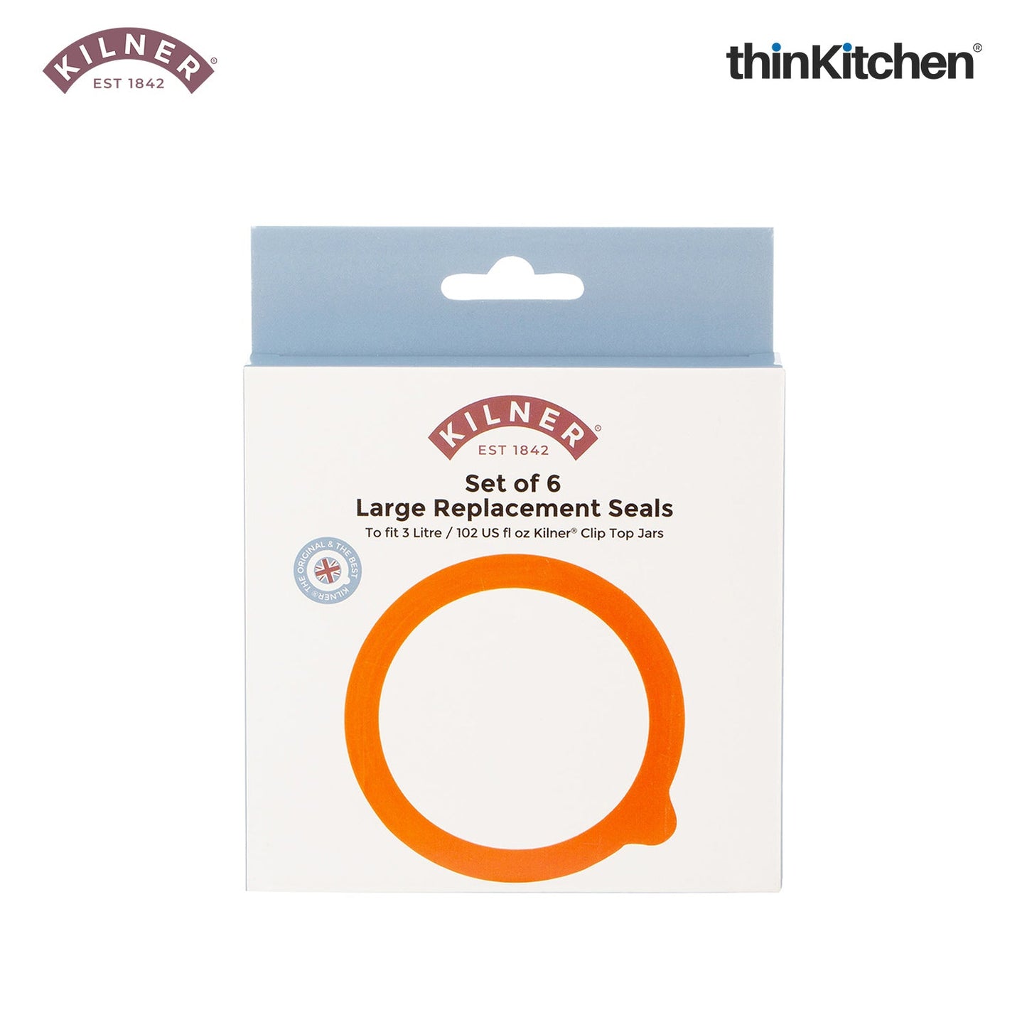 Kilner Pack Of 6 Rubber Seals 3 Litre