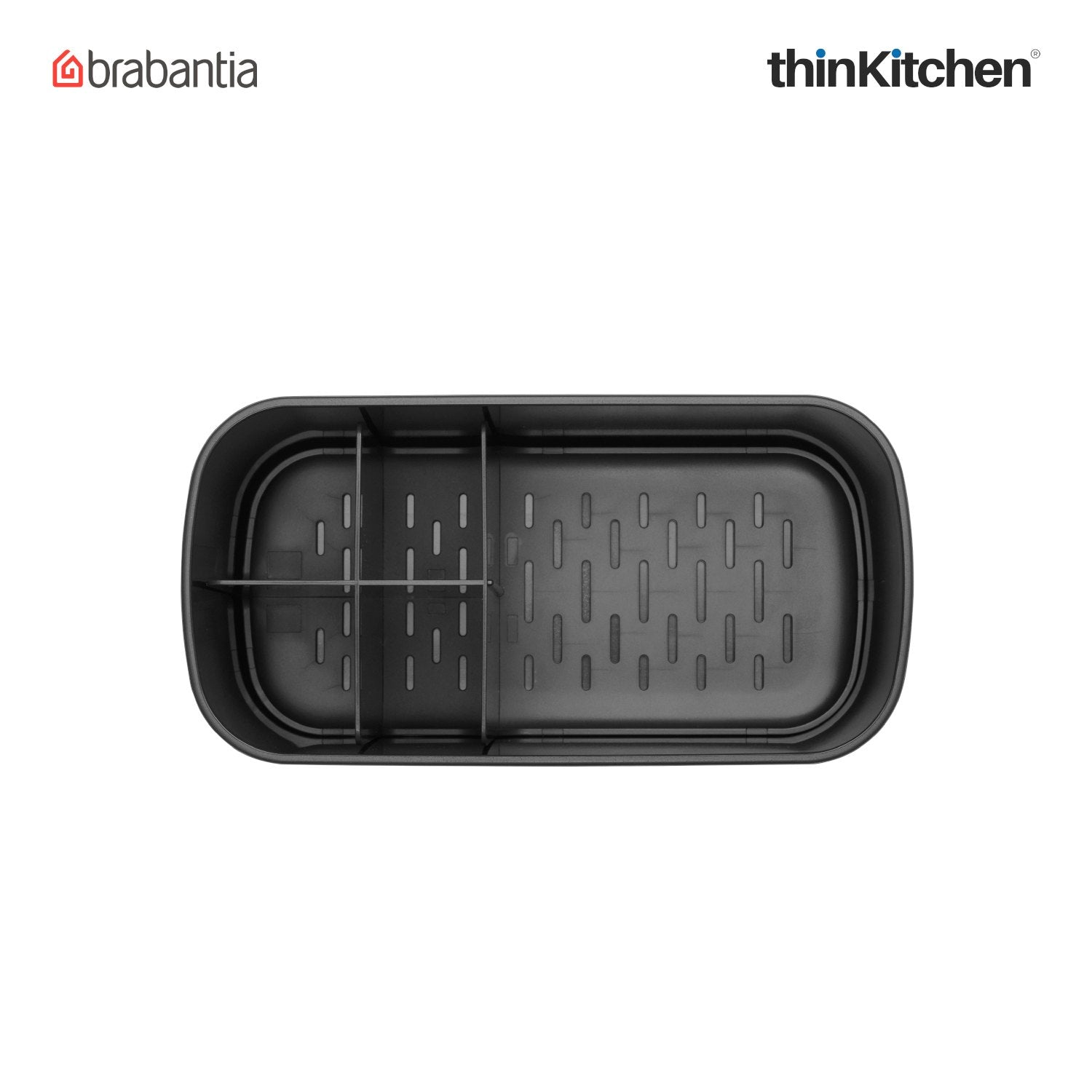 Brabantia Renew Bathroom Caddy Dark Grey | Premium Bathroom Organizer for Toothbrushes & Toiletries - 8