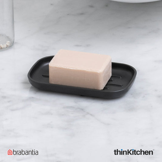Brabantia ReNew Soap Dish Dark Grey | Stylish & Practical Soap Holder