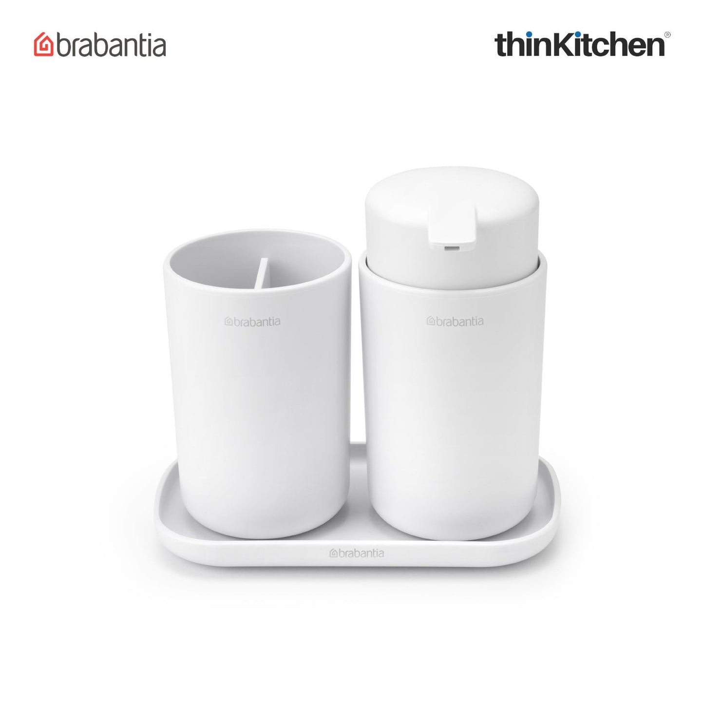 Brabantia Renew Bathroom Accessory Set Of 3 White