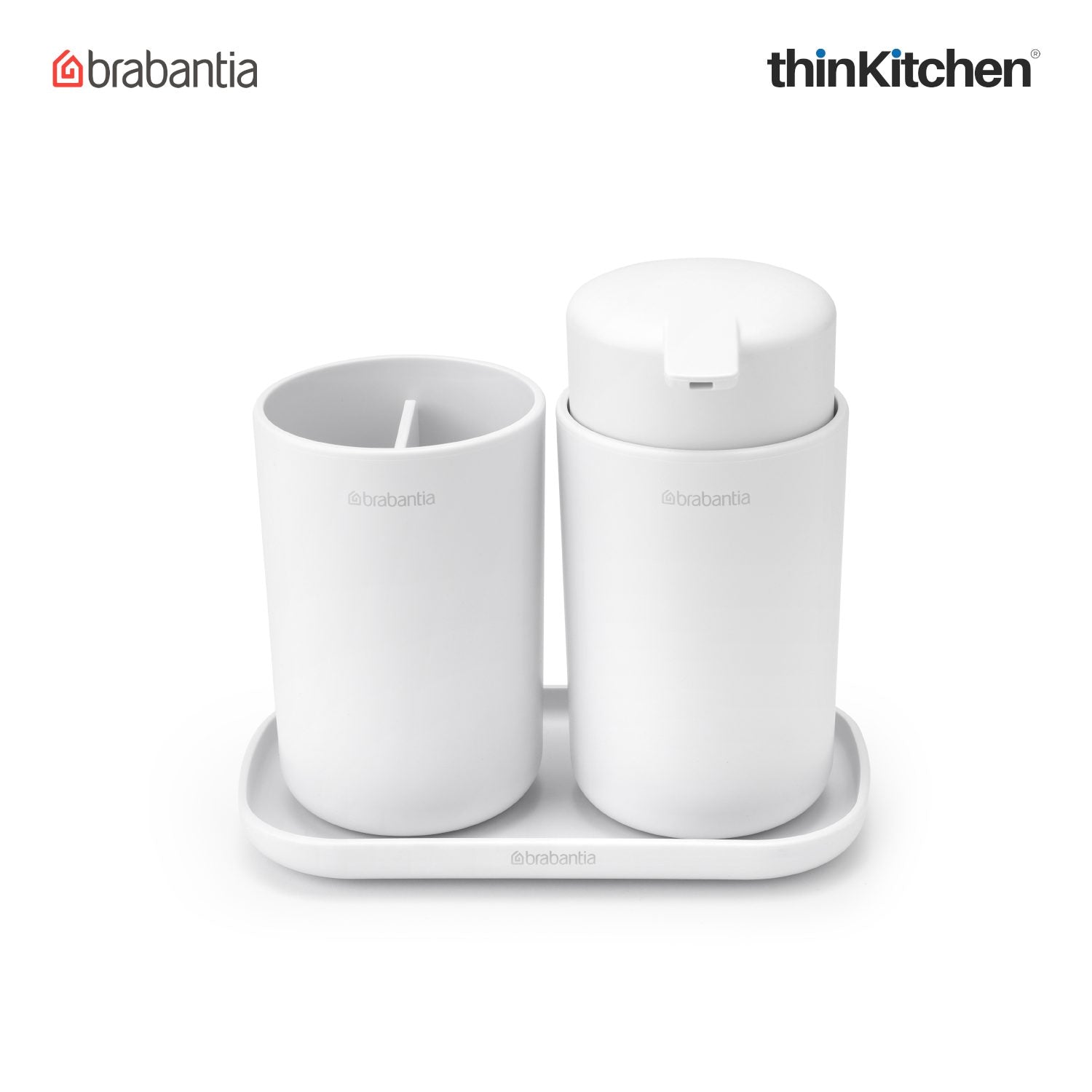 Brabantia Renew Bathroom Accessory Set Of 3 White - 5