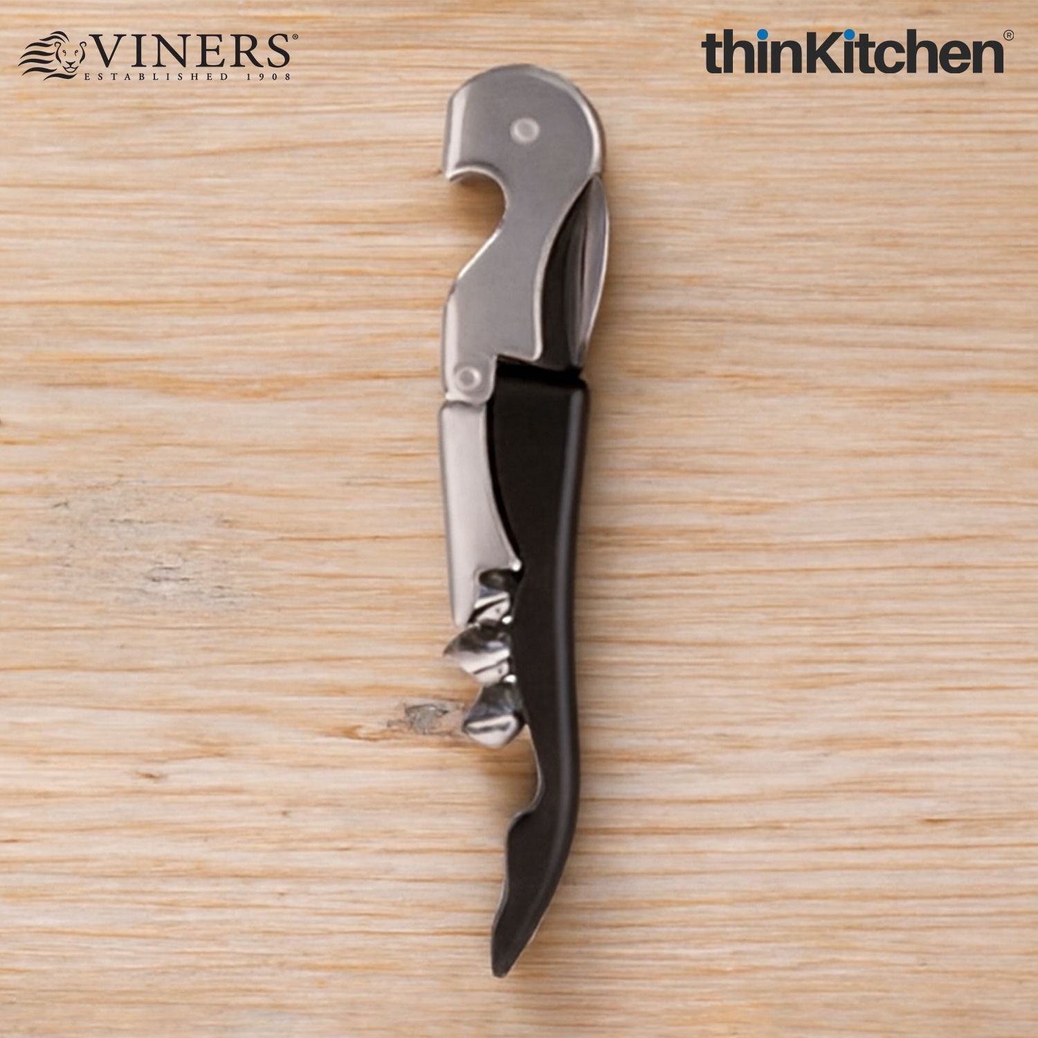 Viners Corkscrew – Two-Step Double-Lever with Retractable Blade - 2